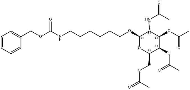 (2R,3R,4R,5R,6R)-5-Acetamido-2-(acetoxymethyl)-6-((6-(((benzyloxy)carbonyl)amino)hexyl)oxy)tetrahydro-2H-pyran-3,4-diyl diacetate