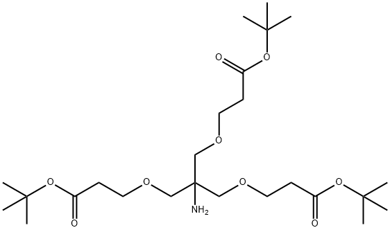 di-tert-butyl 3,3'-((2-amino-2-((3-(tert-butoxy)-3-oxopropoxy)methyl)propane-1,3-diyl)bis(oxy))dipropionate