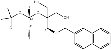 ((3aR,6S,6aR)-2,2-dimethyl-6-(naphthalen-2-ylmethoxy)tetrahydrofuro[3,2-d][1,3]dioxole-5,5-diyl)dimethanol
